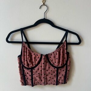Urban Outfitters Black and Mauve Top